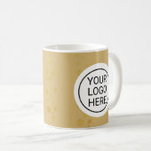 Mug Custom Business Logo Branded Gold (Devant droit)