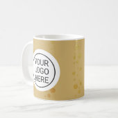 Mug Custom Business Logo Branded Gold (Devant gauche)
