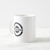 Mug Custom Business Logo Branded White (Devant gauche)