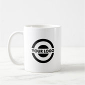 Mug Custom Business Logo Branded White (Gauche)