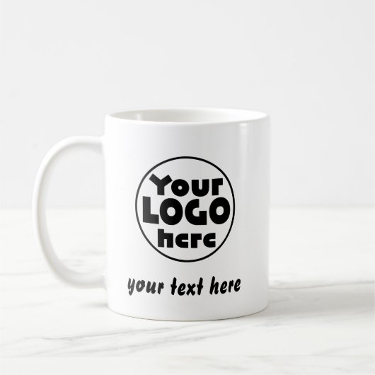 Mug Custom Business Logo Text  Professional Company (Gauche)