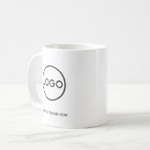 Mug Custom Business Logo with Custom Text (Devant gauche)