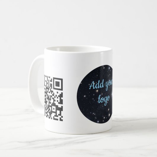 Mug Custom Business Logo with QR code  (Devant gauche)