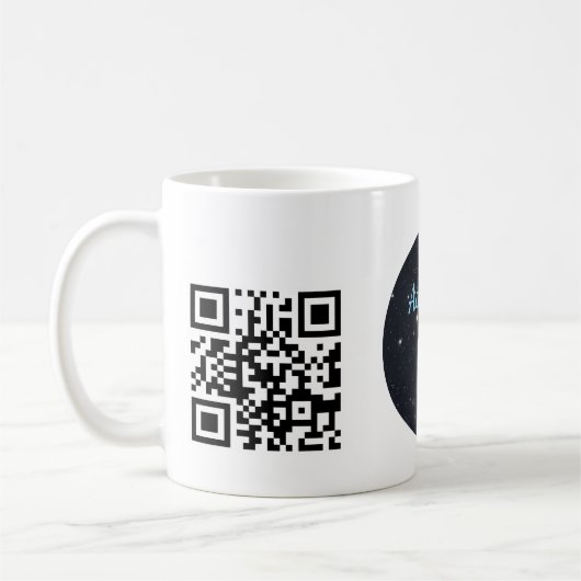 Mug Custom Business Logo with QR code  (Gauche)