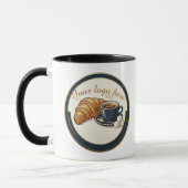 Mug Custom Cafe Croissant Logo  (Gauche)
