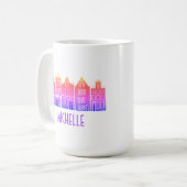 Mug CUSTOM Canal Houses Row Amsterdam Holland Dutch (Devant gauche)