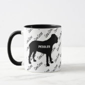 Mug CUSTOM Cane Corso Dog Silhouette (Gauche)