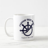 Mug Custom Captain Boat Nautical Gift (Gauche)