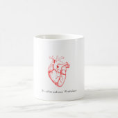Mug Custom Cardiologist Heart Anatomy Art (Centre)