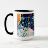 Mug Custom Cat Portrait Painting - Forever Loved Pet (Gauche)