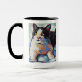 Mug Custom Cat Portrait Painting - Forever Loved Pet (Gauche)