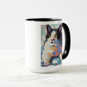Mug Custom Cat Portrait Painting - Forever Loved Pet (Devant droit)