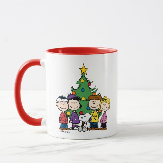 Mug Custom Charlie Brown et amis Anniversaire hivernal (Gauche)