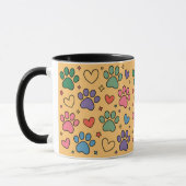 Mug Custom Chien Maman, Chien Papa, Personnaliser Cade (Gauche)