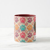 Mug Custom Chien Maman, Chien Papa, Personnaliser Cade (Centre)