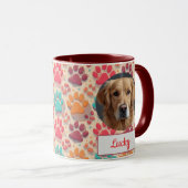 Mug Custom Chien Maman, Chien Papa, Personnaliser Cade (Devant droit)