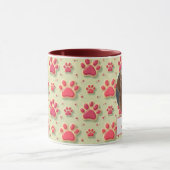 Mug Custom Chien Maman, Chien Papa, Personnaliser Cade (Centre)