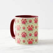 Mug Custom Chien Maman, Chien Papa, Personnaliser Cade (Devant gauche)