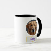 Mug Custom Chien Maman, Chien Papa, Personnaliser Cade (Devant droit)