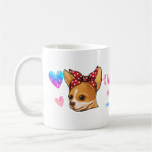 Mug Custom Chihuahua Maman mignonne Mère's Day Amoureu (Gauche)