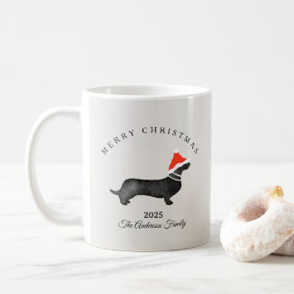 Mug Custom Christmas red gray santa hummingbird