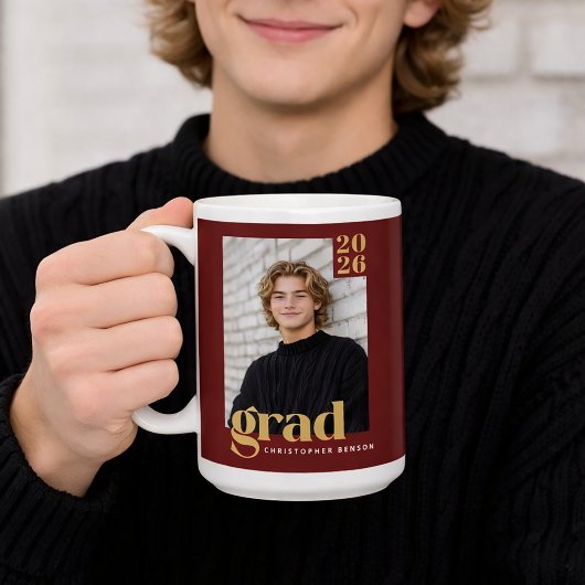 Mug Custom Class of 2026 Photo Graduation
