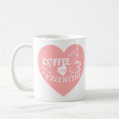 Mug Custom Coffee Lover Pink Heart Arrow Valentine (Gauche)