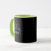 Mug Custom Couple Anniversary Neon Parrots Winter Hood (Devant gauche)