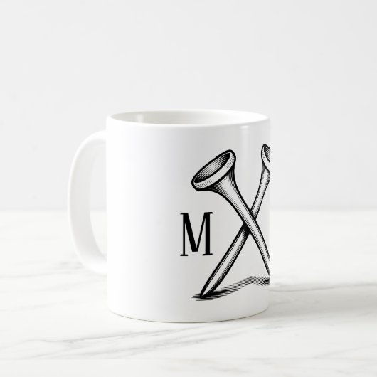 Mug Custom Create Your Own Golf Monogrammed (Devant gauche)