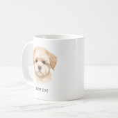 Mug Custom Cute Dog Photo With Text (Devant gauche)