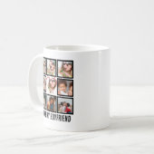 Mug Custom Cute I love my boyfriend 9 Collage photo (Devant gauche)