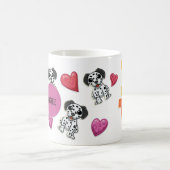 Mug Custom Cute Valentine's Day Amoureux des chiens da (Centre)