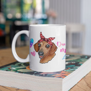Mug Custom Dachshund Maman mignonne Amoureux des chien