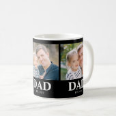 Mug Custom Dad Established 3 Photo Fathers Day (Devant droit)