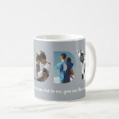 Mug Custom Daddy 5 Photo Collage GreyFête des Pères (Devant droit)