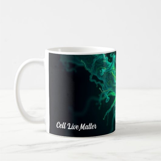 Mug Custom Doctor Nurse Biological Cell Science Art (Gauche)