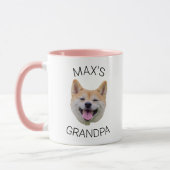 Mug Custom Dog Face Coffee Mug, Grandpa Gift (Gauche)