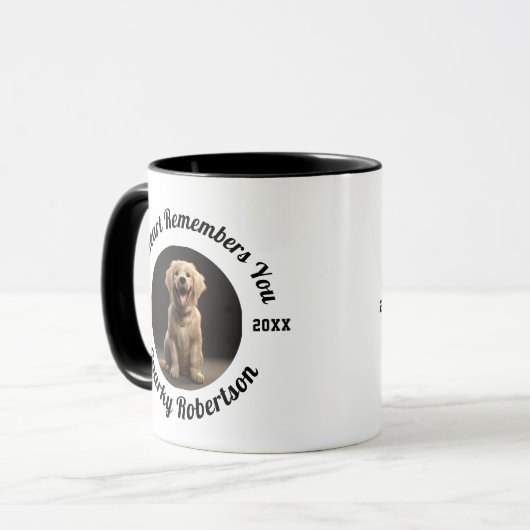 Mug Custom Dog Memory & Remembrance Design (Devant gauche)