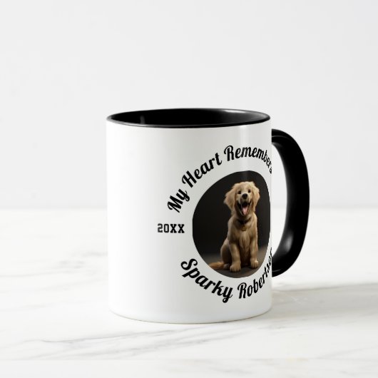 Mug Custom Dog Memory & Remembrance Design (Devant droit)