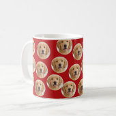 Mug Custom Dog Photo | Cute Personalized Red  (Devant gauche)