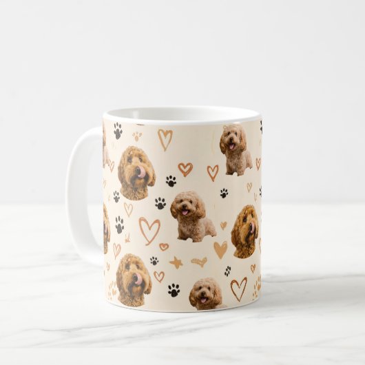 Mug Custom Dog Photo Pattern  (Devant gauche)