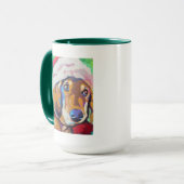 Mug Custom Dog Portrait Painting- Forever Loved Pet (Devant gauche)