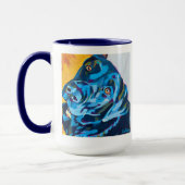 Mug Custom Dog Portrait Painting - Forever Loved Pet (Gauche)