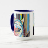 Mug Custom Dog Portrait Painting - Forever Loved Pet (Devant gauche)