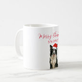 Mug Custom Dog with Santa Hat Christmas (Devant gauche)