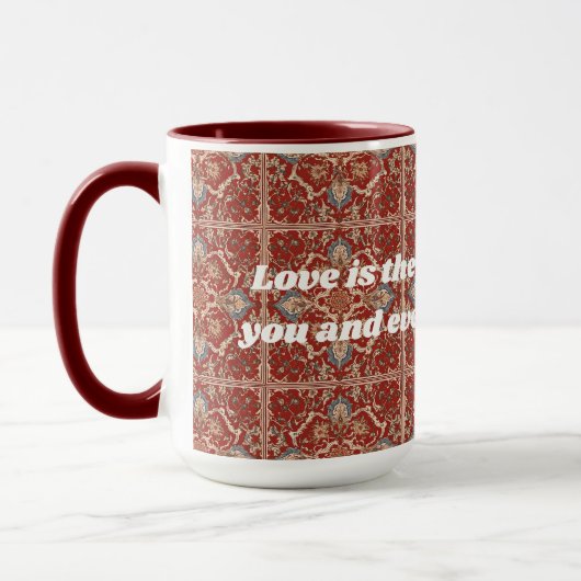Mug Custom Elegant Carrelage Motif Cadeaux iraniens po (Gauche)