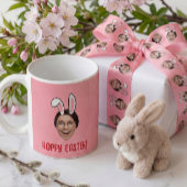Mug Custom Face Funny Easter Bunny Ears Photo