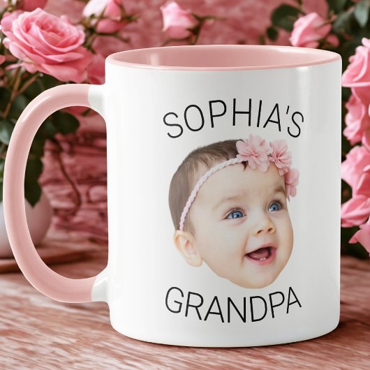 Mug Custom Face Mug, Baby Photo Gift for Grandpa