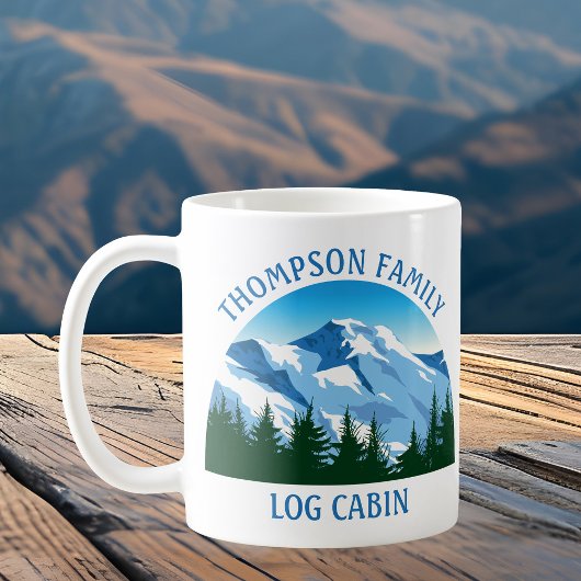 Mug Custom Family Cabine Blue Mountain Colorado Accuei