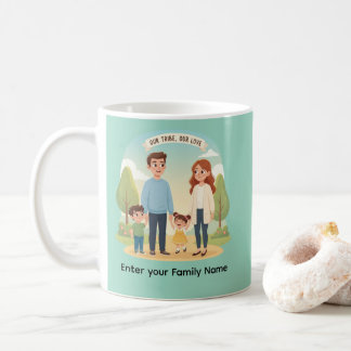 Mug Custom Family Portrait Our Tribe Our Love
